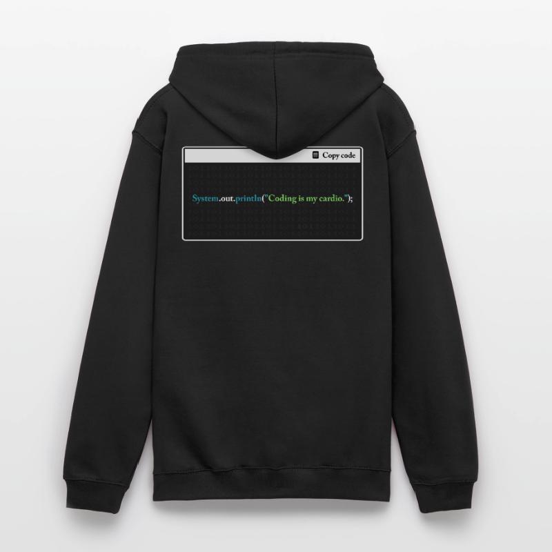 Coding Is My Cardio Funny Programming Computer Cod Unisex Hoodie