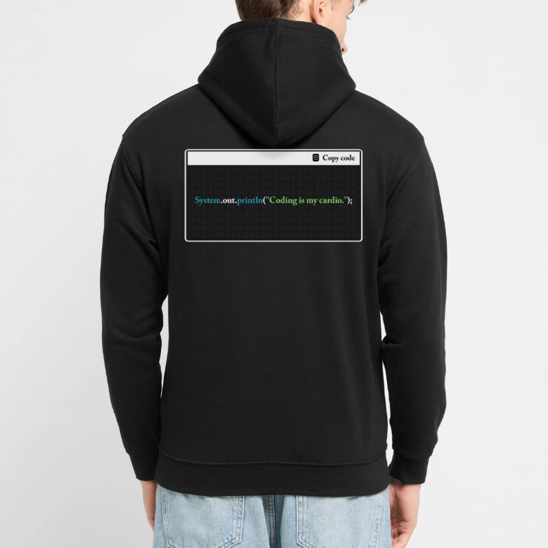 Coding Is My Cardio Funny Programming Computer Cod Unisex Hoodie