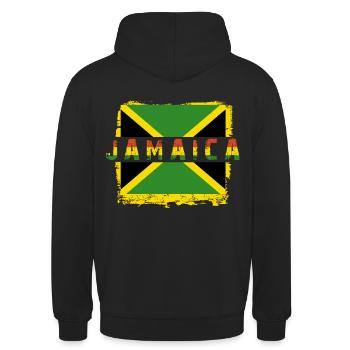 jAMAICA - Unisex Hoodie - Schwarz - Hinten - Michal (187cm)