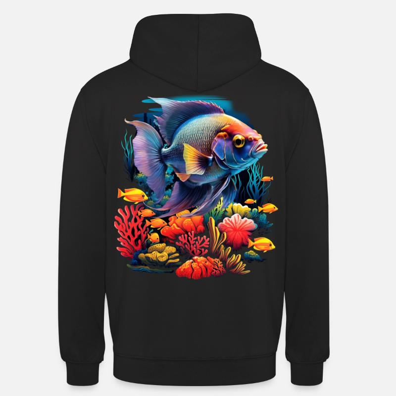 Angelfish - Sweat-shirt à capuche unisexe - noir