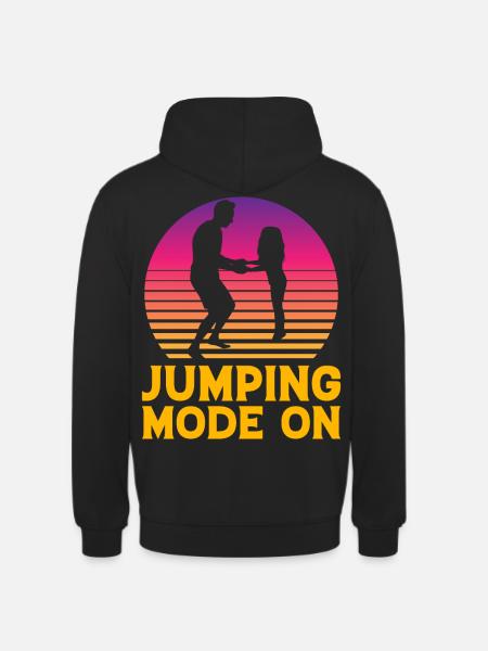 Sprungmodus ein - Unisex Hoodie - Schwarz