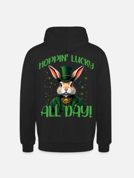 Happin Lucky All day - Unisex Hoodie - black