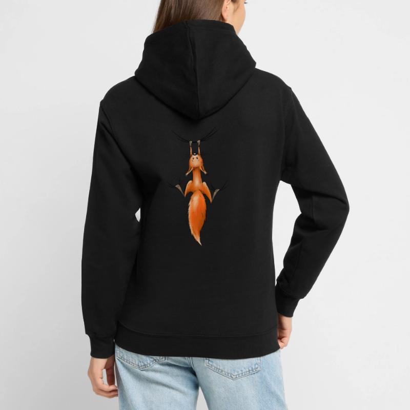 hanging squirrel button eye chiller Eichi Unisex Hoodie