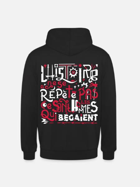 Omnis Repetita - Sweat-shirt à capuche unisexe - noir