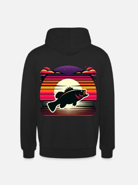 Bass Fish - Unisex Hoodie - black