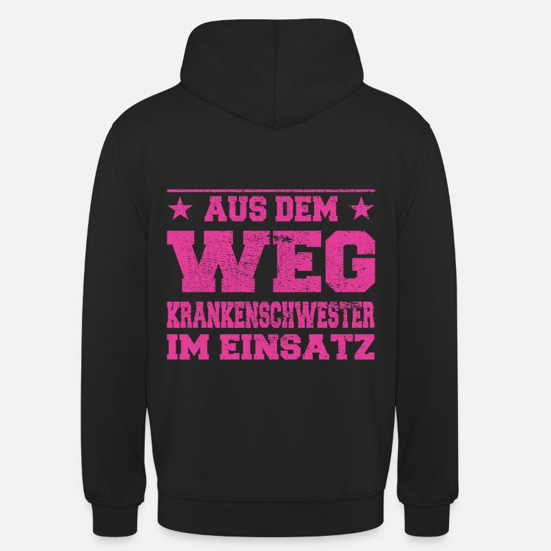 Conception d’infirmières en action - Sweat-shirt à capuche unisexe - noir