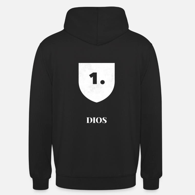 Dios Jersey & Ropa Cristiana - Sweat-shirt à capuche unisexe - noir