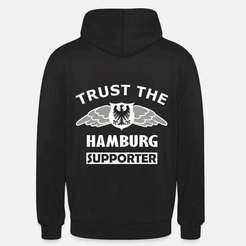 Faites confiance au Hamburger - Sweat-shirt à capuche unisexe - noir
