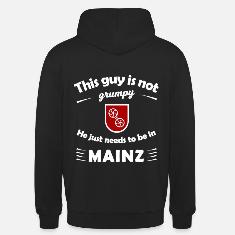 Les habitants de Mayence - Sweat-shirt à capuche unisexe - noir
