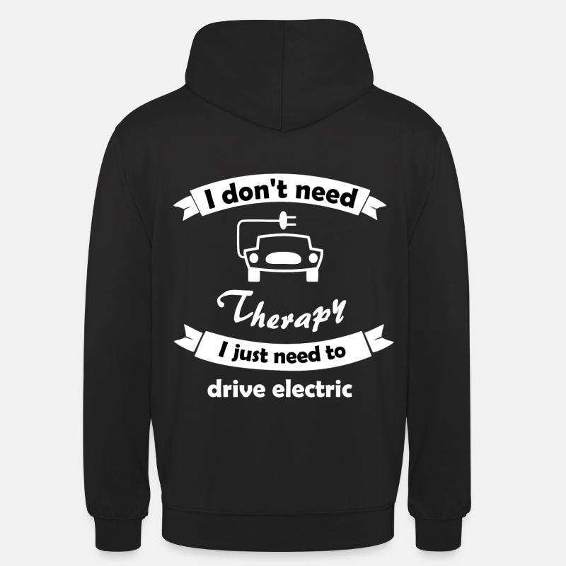 Voitures hybrides et électriques - Sweat-shirt à capuche unisexe - noir