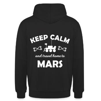Foyer de la planète Mars - Sweat-shirt à capuche unisexe - noir - Dos - Michal (187cm)