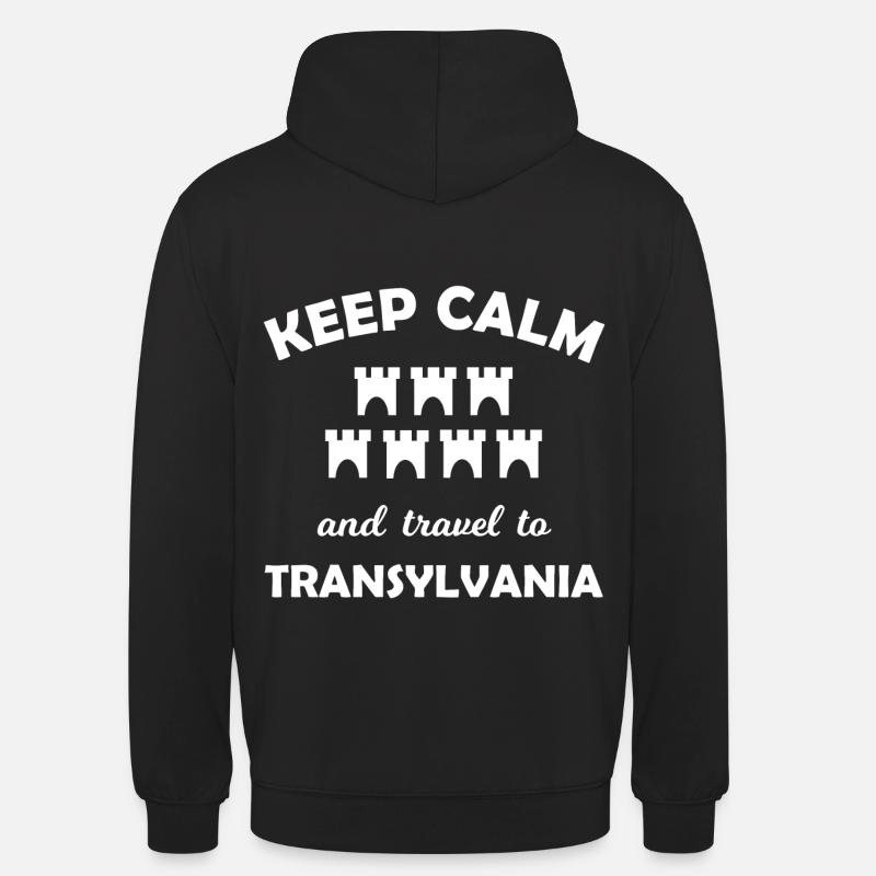 Vacances dans la belle Transylvanie - Sweat-shirt à capuche unisexe - noir