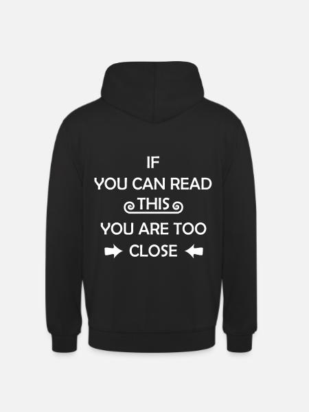 Cool Sayings Distance - Unisex Hoodie - black