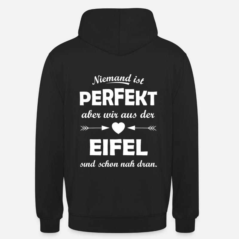 Chez soi dans l’Eifel - Sweat-shirt à capuche unisexe - noir