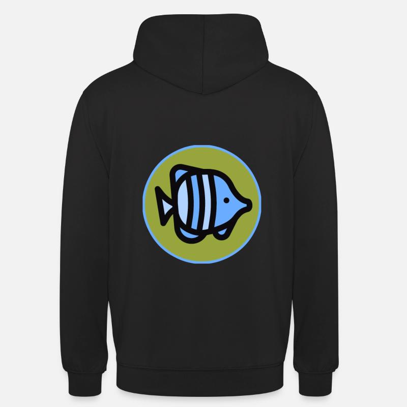 Poisson - poisson - poison - Sweat-shirt à capuche unisexe - noir