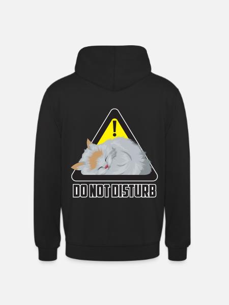 Do not disturb cat / cat - Unisex Hoodie - black