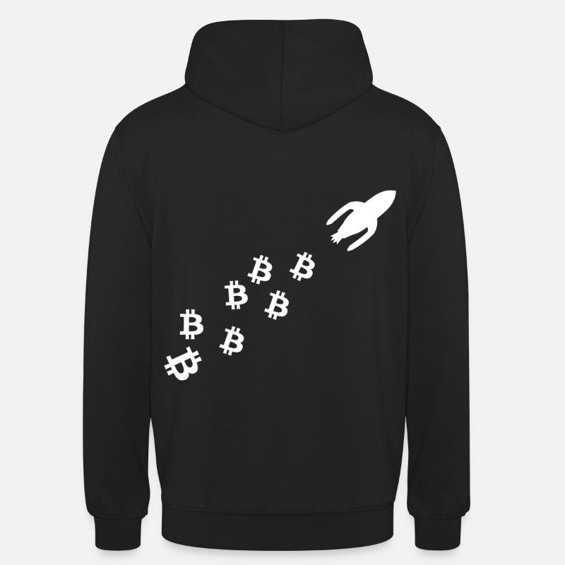 La fusée à pièces - Sweat-shirt à capuche unisexe - noir