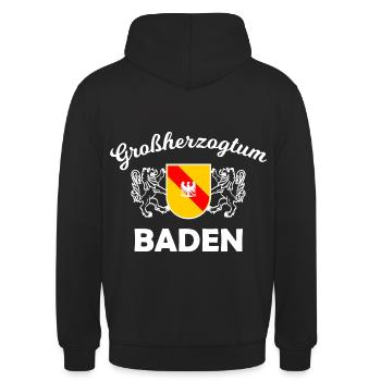 Die Badenser kommen - Unisex Hoodie - Schwarz - Hinten - Michal (187cm)