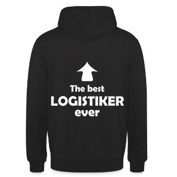 Transport und Logistik Team - Unisex Hoodie - Schwarz - Hinten - Michal (187cm)