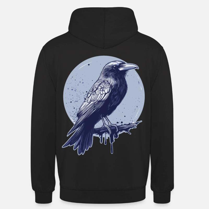 Rabe Krähe - Unisex Hoodie - Schwarz