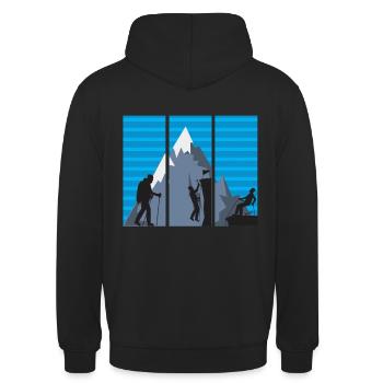 climber - Unisex Hoodie - black - Back - Michal (187cm)