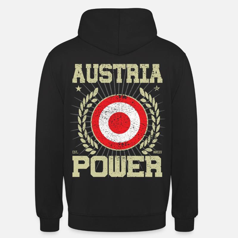 Design cool de l’Autriche - Sweat-shirt à capuche unisexe - noir