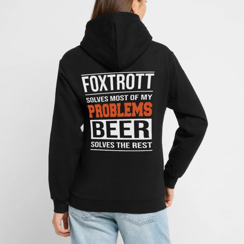 Foxtrot solves problems, beer solves the rest Unisex Hoodie