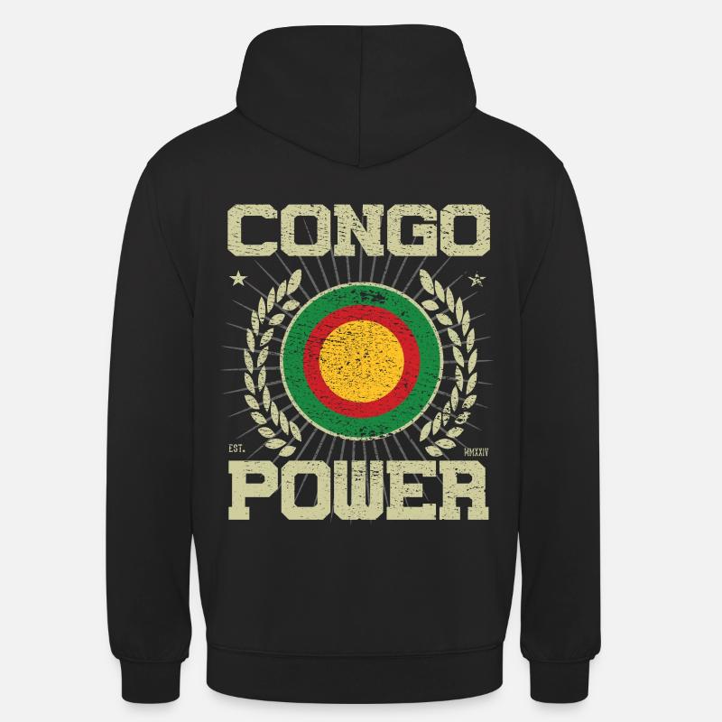 Cool Congo Design - Sweat-shirt à capuche unisexe - noir