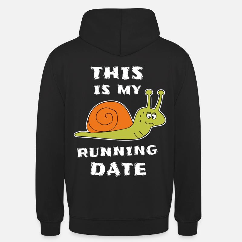 Langsame Schnecke Läufer Joggen - Unisex Hoodie - Schwarz