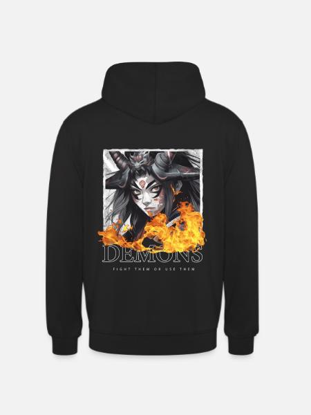 Dämon Samurai - Unisex Hoodie - Schwarz