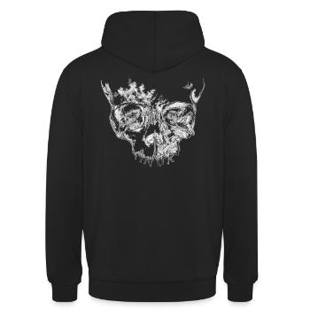 Inkognitok - Unisex Hoodie - Schwarz - Hinten - Michal (187cm)