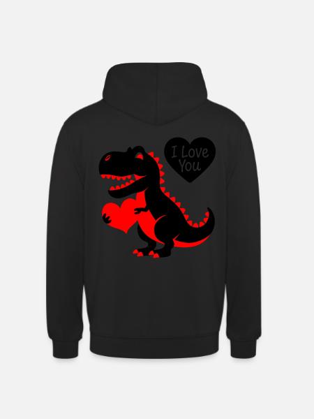 High-contrast Baby-t-rex - Unisex Hoodie - black
