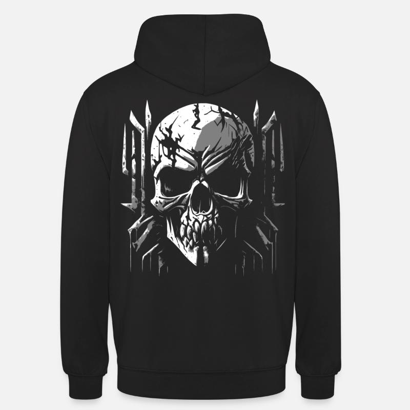 Crâne - Sweat-shirt à capuche unisexe - noir