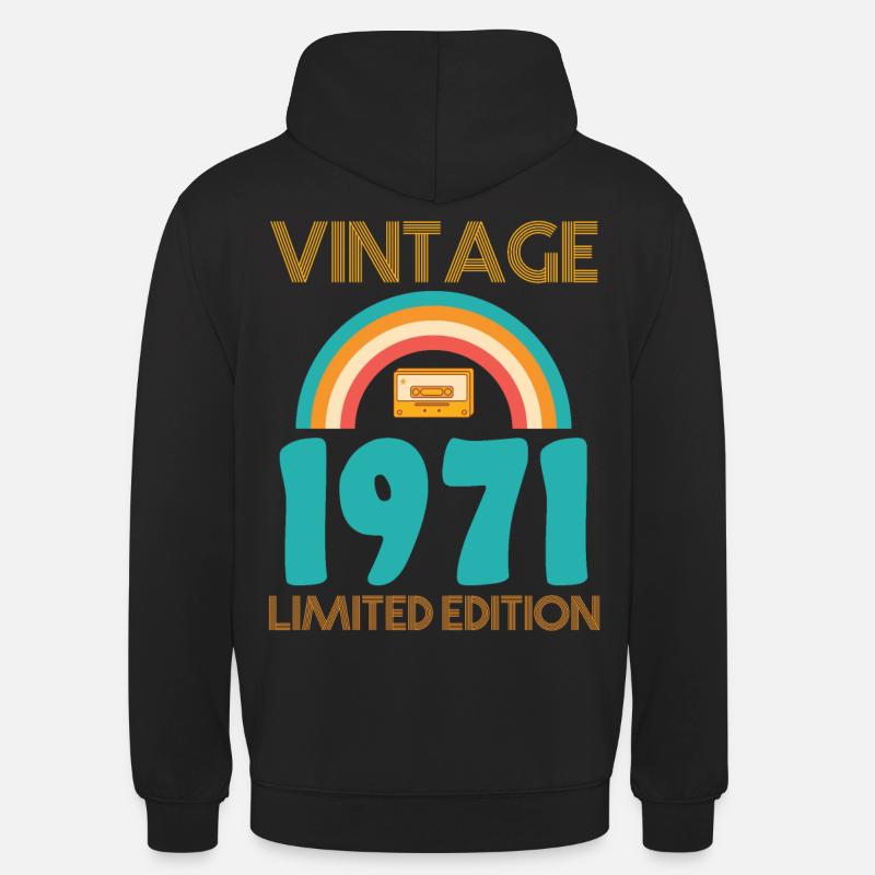 Édition limitée 1971 - Sweat-shirt à capuche unisexe - noir
