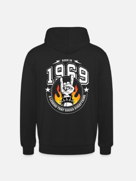 1969 Birthday, rocks everything - Unisex Hoodie - black