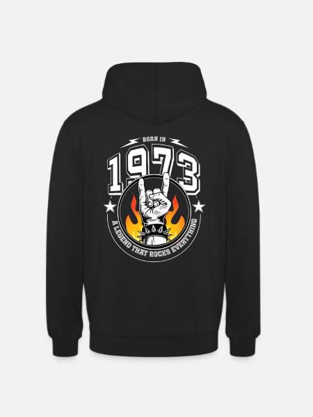1973 Birthday, rocks everything - Unisex Hoodie - black
