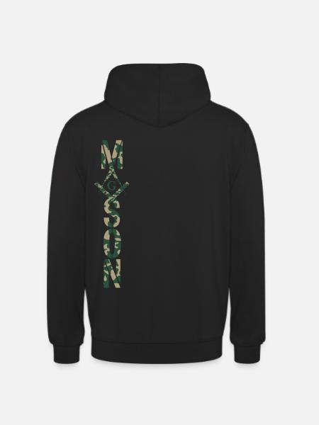 Masonic Camo Freemason Mason - Unisex Hoodie - black