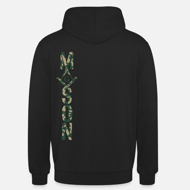 Maçon Camo Franc-maçon Maçon - Sweat-shirt à capuche unisexe - noir