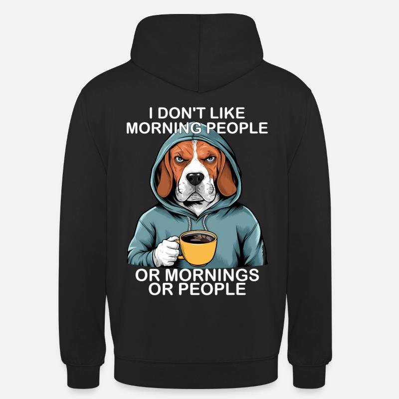 Lustiger Beagle - Unisex Hoodie - Schwarz