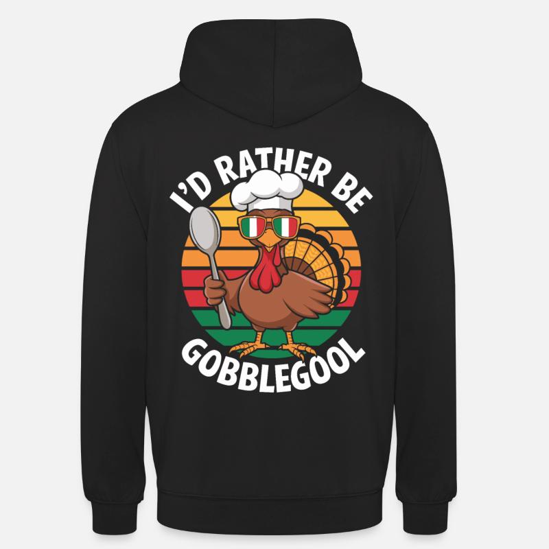 Dinde Thanksgiving Day Gobblegool - Sweat-shirt à capuche unisexe - noir