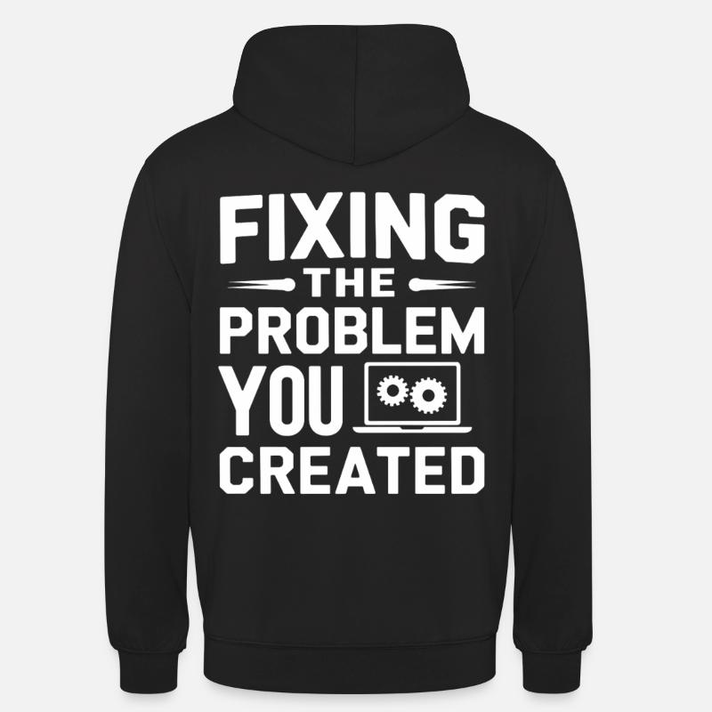 Administrator Support Nerd Computer Tech - Unisex Hoodie - black