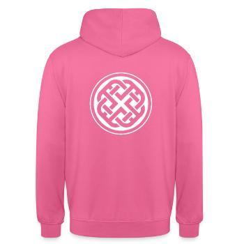 Celtes Celtes Celtique Symbole celtique - Sweat-shirt à capuche unisexe - rose - Dos - Michal (187cm)