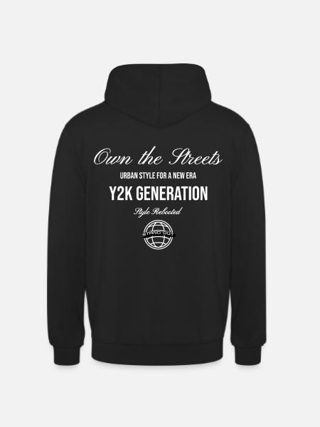 Own the Streets streetwear Design - Unisex Hoodie - black
