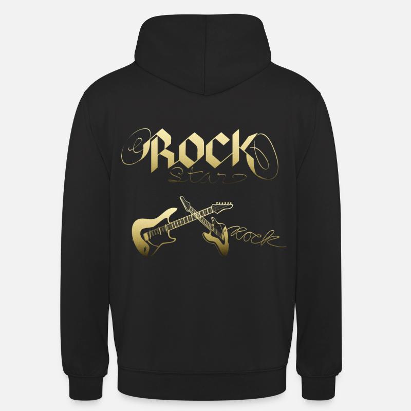 Rock star - Sweat-shirt à capuche unisexe - noir