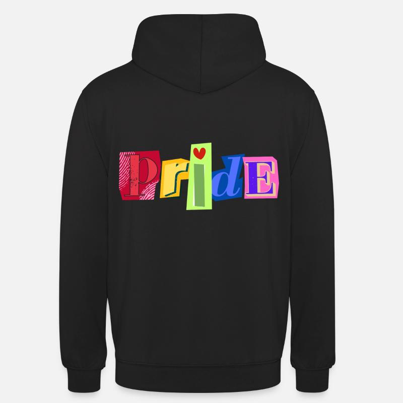 pride - schlicht. stolz. statement - Unisex Hoodie - Schwarz