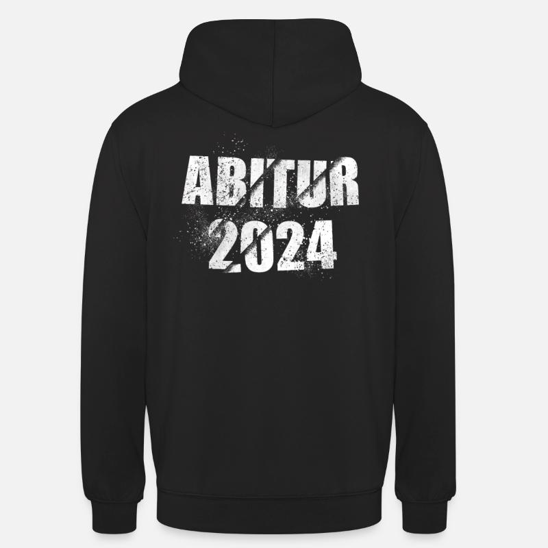 Abitur 2024 Abi Studium Abschlussklasse - Unisex Hoodie - Schwarz