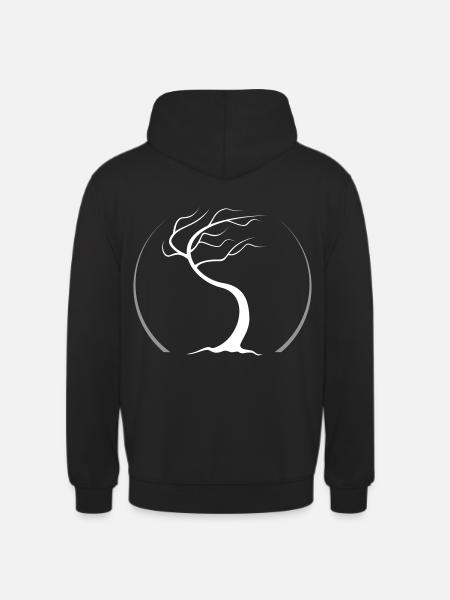 tao zen tree - Unisex Hoodie - black