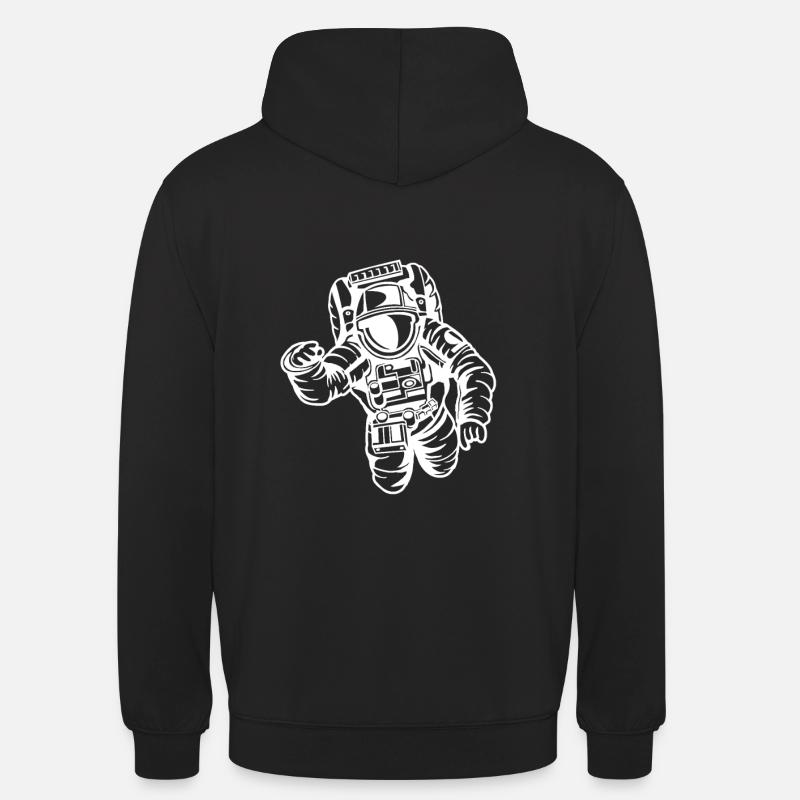 astronaute - Sweat-shirt à capuche unisexe - noir
