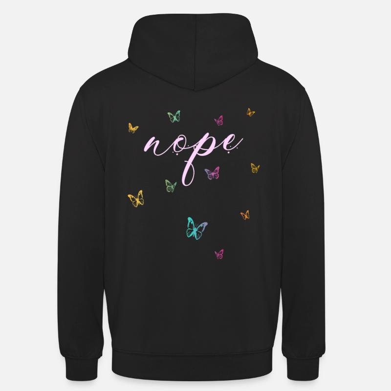Nope - Dites simplement non! - Sweat-shirt à capuche unisexe - noir