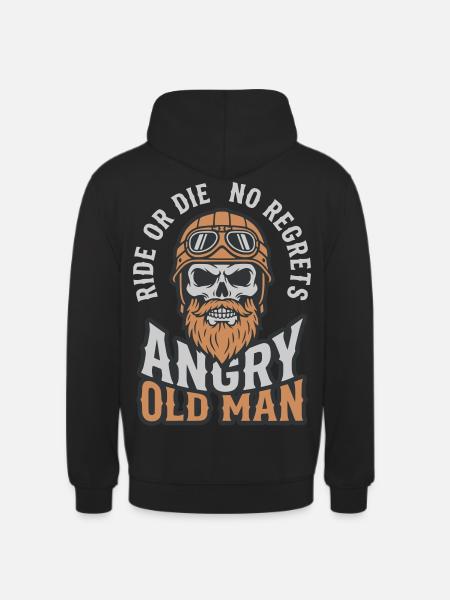 Angry Old Man - Unisex Hoodie - black